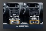 Магнитола для Audi A4 B8 2007-2015 с джойстиком MMI (рамка 10) - Teyes CC4-PRO монитор 13" 2K QLED на Android 13, Быстрейшая, Snapdragon 778G, ИИ, CarPlay, DSP, 4G SIM-слот