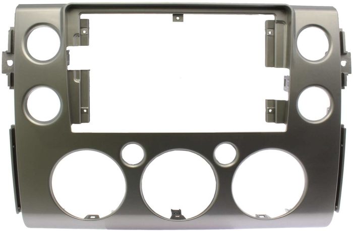 Магнитола для Toyota FJ Cruiser 2005-2022 (рамка серая) - Teyes LUX ONE ROUND монитор 12.3" 2K QLED на Android 10, CarPlay, 4G SIM-слот