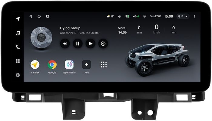 Магнитола для Honda CR-V 4 2012-2016 - Teyes LUX ONE ROUND монитор 12.3", Android 10, ТОП процессор, CarPlay, 4G SIM-слот