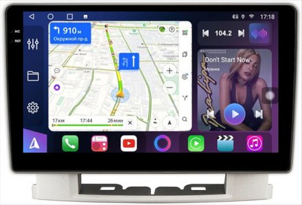 Магнитола для Opel Astra J 2010-2015 - FarCar BM072M монитор 9.5" QLED на Android 14, TS10, 4+32Гб, CarPlay, 4G SIM-слот