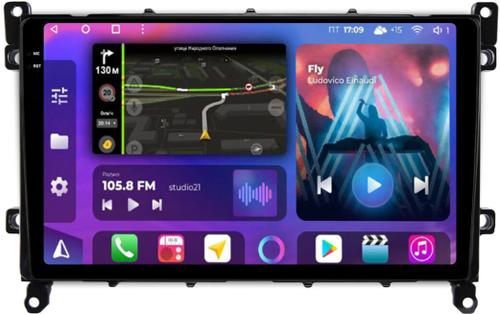 Магнитола для Toyota Prius 50, PHV 2019-2022 - FarCar BM9-2K-9528N монитор 9.5" 2K QLED на Android 14, TS10, 4+32Гб, CarPlay, 4G SIM-слот