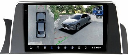 Магнитола для BMW X3 F25 2011-2014 CIC (рамка тип 1) - Teyes CC3-2K-360 монитор 9.5" 2K QLED на Android 10, 6Гб+128Гб, CarPlay, 4G SIM-слот, 4 камеры в комплекте