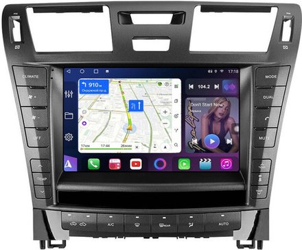 Магнитола для Lexus LS460 LS600H XF40 2009-2012 (тип B) - FarCar 9696B монитор 9.5" QLED на Android 14, TS18, CarPlay, 4G SIM-слот