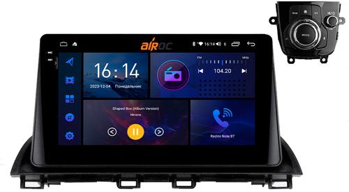 Магнитола для Mazda 3, Axela 2013-2019 - AIROC 2K RI-2407 Android 12, QLed+2K, ТОП процессор, 8/128Гб, CarPlay, SIM-слот