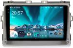 Магнитола для Toyota Estima 3 2006-2016 (без 360, рамка серая) - Teyes CC4 монитор 9.2" 2K QLED на Android 14, Быстрейшая, Snapdragon 680, DSP, CarPlay, 4G SIM-слот