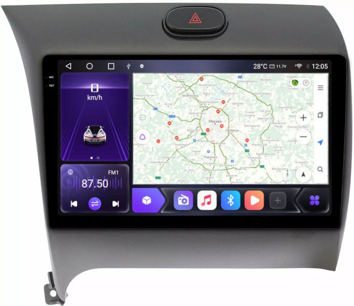 Магнитола для KIA Cerato III 2013-2018 - Kuberg OL-9732 QLed+2K, Android 12, TS10, CarPlay, 4G SIM-слот