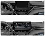 Магнитола для Toyota Camry 70 (75) 2021-2023 (РФ, Евро, Китай) - Teyes LUX ONE монитор 12.3" 2K QLED на Android 10, Быстрая, CarPlay, 4G SIM-слот