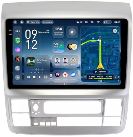 Магнитола для Toyota Alphard 1 H10 2005-2008 - Teyes CC4-PRO монитор 9.5" 2K QLED на Android 13, Snapdragon 778G, ИИ, CarPlay, DSP, 4G SIM-слот