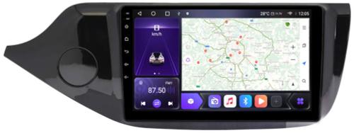Магнитола для KIA Ceed 2 (JD) 2012-2018 (рамка глянцевая) - Kuberg EW-1781 QLed, Android 12, TS10, CarPlay, 4G SIM-слот