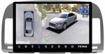 Магнитола для Toyota Camry 30 2001-2006 (рамка графитовая) - Teyes CC3-2K-360 монитор 13" 2K QLED на Android 10, Быстрая, CarPlay, 4G SIM-слот, 4 камеры в комплекте