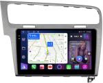 Магнитола для Volkswagen Golf 7 2012-2020 (рамка серебро) - FarCar S400-TS18 монитор 10.36" QLED на Android 14, CarPlay, 4G SIM-слот