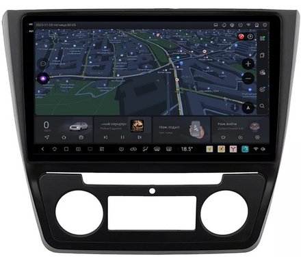 Магнитола для Skoda Yeti 2009-2018 (климат) - Kuberg OL-1919 QLed+2K, Android 13, UIS7870 (DUDU7), CarPlay, SIM-слот