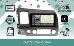 Магнитола для Honda Civic 2005-2012 (левый руль, рамка 9)- Vaycar VA20-0044-2K на Android 13, Быстрая, 2K QLED, CarPlay,4G SIM-слот