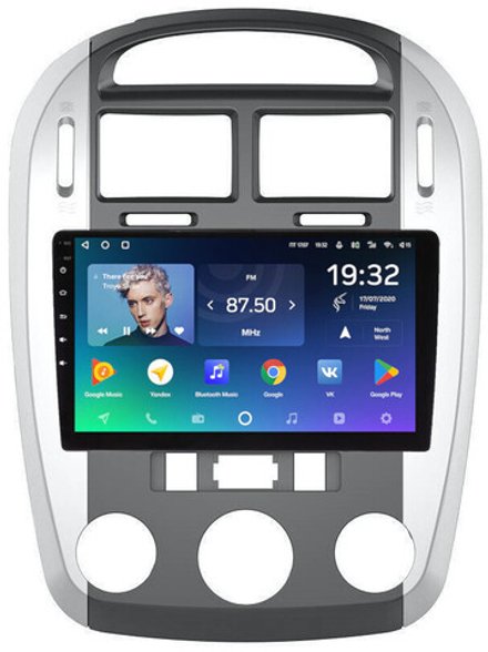 Магнитола для KIA Cerato 1 2004-2008 (кондиционер, аварийка внизу) - Teyes CC2 PLUS Android 10, ТОП процессор, 4-64, SIM-слот