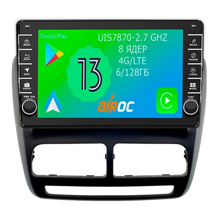 Магнитола для FIAT Doblo 2009-2015 - Airoc AB-1503 (кнопки и крутилки), Android 13, TS20, 6/128Гб, SIM-слот, CarPlay