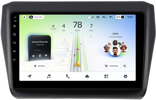 Магнитола для Suzuki Swift 5 2016-2023 (рамка матовая) - Teyes CC4L монитор 9" IPS на Android 14, Snapdragon 662, CarPlay, 4G SIM-слот