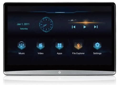 Монитор на подголовник - ERGO ER1250AN с сенсорным экраном 12.5” (IPS 1920х1080, Android, 8+128Gb, +out) серебристый