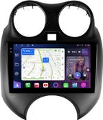 Магнитола для Nissan March K13 2010-2013 - FarCar S500-TS20 монитор 9.5" 2K QLED на Android 14, Быстрейшая, CarPlay, 4G SIM-слот