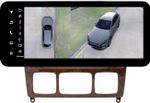 Магнитола для Mercedes-Benz S W220 1998-2005 (рамка дерево) - Teyes LUX ONE 360 монитор 12.3" 2K QLED на Android 10, Быстрая, CarPlay, 4G SIM-слот, 4 камеры в комплекте