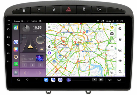 Магнитола для Peugeot 308 2007-2014, 408 2012-2022 - Kuberg QLed, Android 13, TS20, CarPlay, SIM-слот