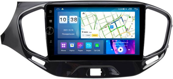 Магнитола для Lada Vesta 2015-2022, Vesta Cross - Parafar PF964LUX1FHDAV на Android 13, 8-ядер, 2Гб+32Гб, CarPlay, 4G SIM-слот