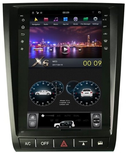Магнитола для Lexus GS 2005-2012 (High) - Kuberg ZF-1252H-Q6 вертикальный экран в стиле "Тесла" на Android 11, 8Гб+128Гб, CarPlay, 4G SIM-слот