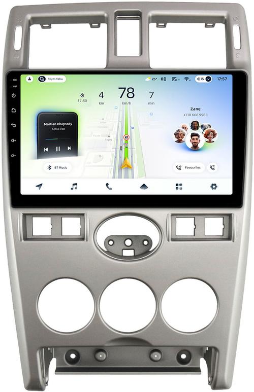 Магнитола для Lada Priora 2007-2013 (рамка серебро) - Teyes CC4L монитор 9" IPS на Android 14, Snapdragon 662, CarPlay, 4G SIM-слот