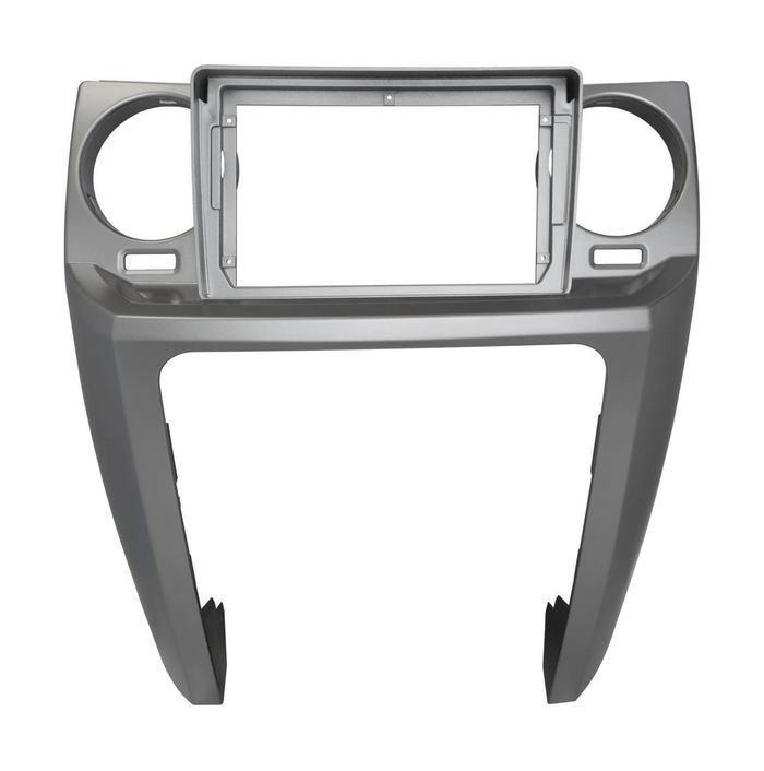 Комплект рамки с разъёмами 9"+can Land Rover Discovery 3 2005-2009 (закруглённые углы)серебр