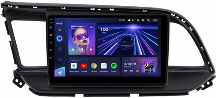 Магнитола для Hyundai Elantra 6 2018-2020 (без штатной КЗВ) - Teyes CC3L монитор 9" IPS на Android 10, 8-ядер, CarPlay, 4G SIM-слот
