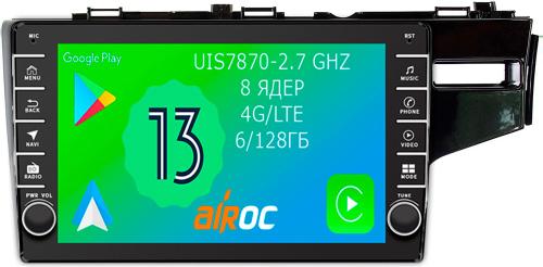 Магнитола для Honda Fit 3 2013-2020 (правый руль) - Airoc AB-1912R (кнопки и крутилки), Android 13, TS20, 6/128Гб, SIM-слот, CarPlay