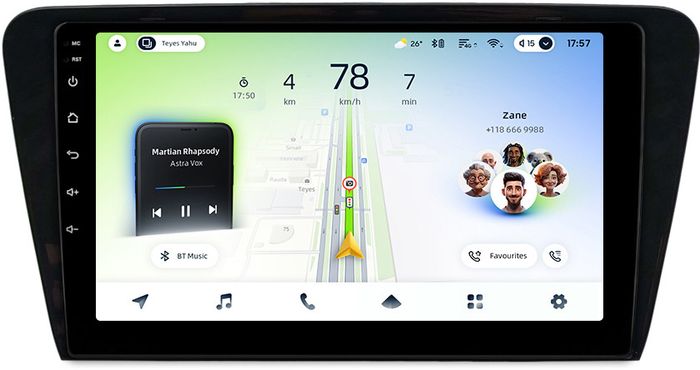 Магнитола для Skoda Octavia A7 2013-2020 - Teyes CC4L монитор 10" IPS на Android 14, Snapdragon 662, CarPlay, 4G SIM-слот