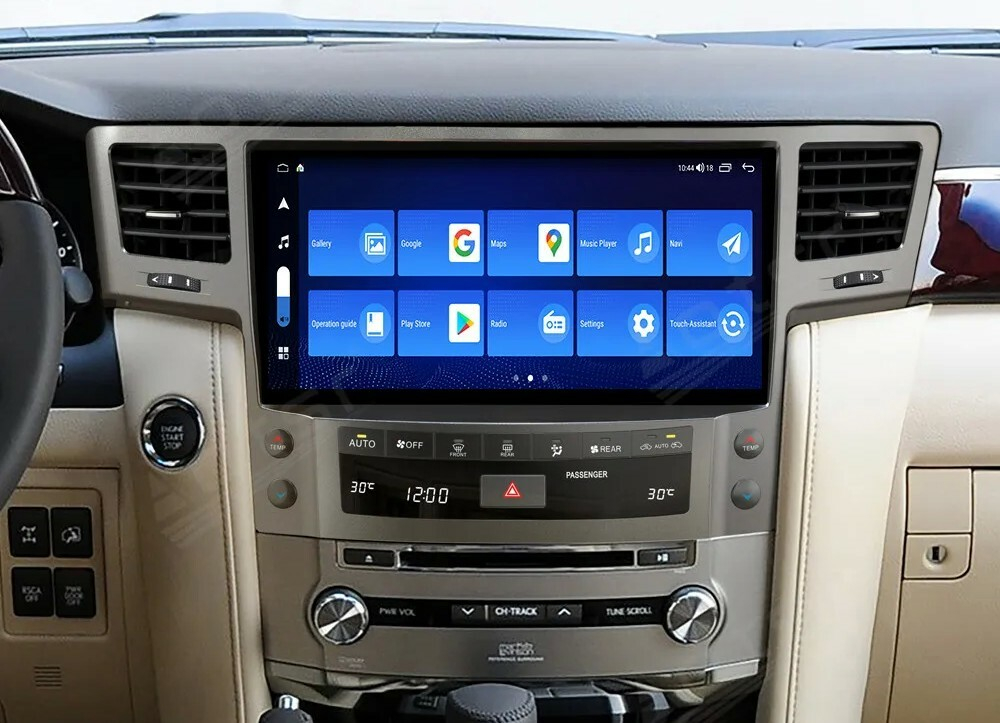 Магнитола для Lexus LX570 2007-2015 - Kuberg ZH-L1260 монитор 12.6" на Android 12, 8Гб+128Гб, CarPlay, 4G SIM-слот