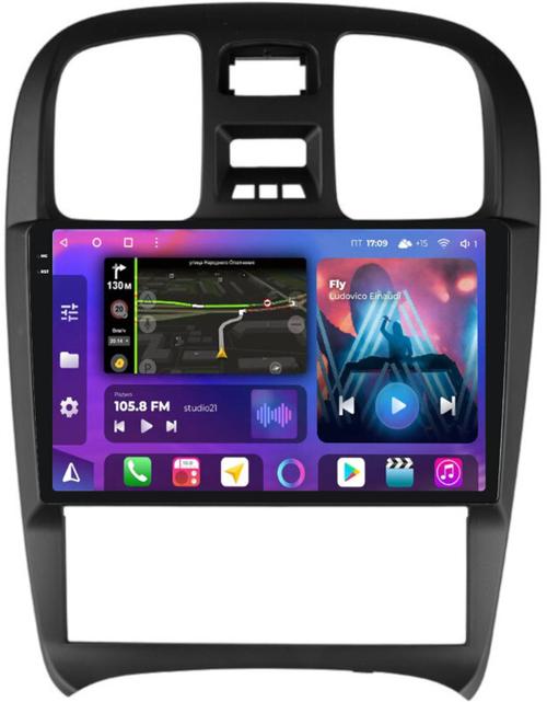 Магнитола для Hyundai Sonata 4 2001-2013 - FarCar BM3062M-2K монитор 9.5" 2K QLED на Android 14, TS10, 4+32Гб, CarPlay, 4G SIM-слот