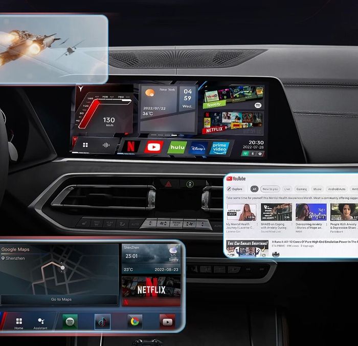 Мультимедиа блок для BMW 2019+ со штатным беспроводным CarPlay - Kuberg AI-990 на Android 10, 4G SIM-слот, простое подключение
