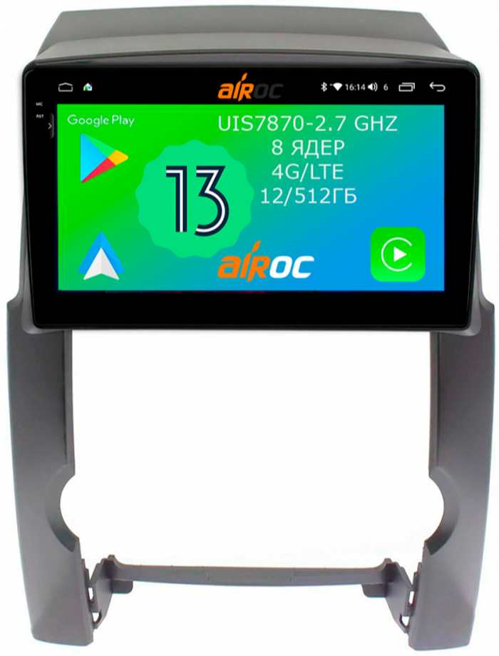 Магнитола для KIA Sorento XM 2009-2012 - Airoc 2K AU-2302 на Android 13, TS20, 12/512Гб, SIM-слот