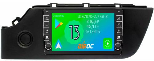 Магнитола для KIA Rio 4, Rio X-Line 2020-2022 - Airoc AB-2324 (кнопки и крутилки), Android 13, TS20, 6/128Гб, SIM-слот, CarPlay