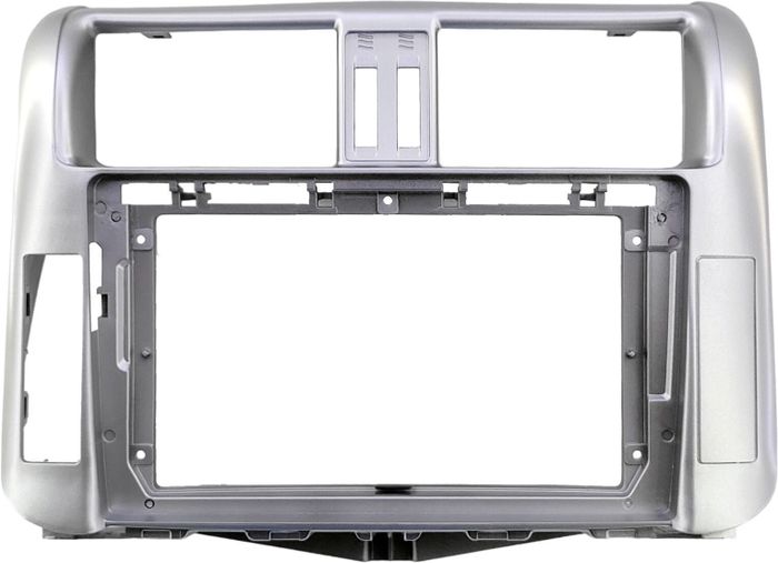Магнитола для Toyota Land Cruiser Prado 150 2009-2013 (рамка серебро) - Teyes LUX ONE ROUND монитор 12.3" 2K QLED на Android 10, CarPlay, 4G SIM-слот