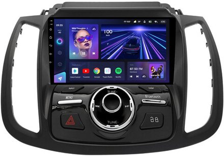 Магнитола для Ford Kuga 2 2017-2019 (SYNC 3, рамка с кнопками тип 2) - Teyes CC3L монитор 9" IPS на Android 10, 8-ядер, CarPlay, 4G SIM-слот