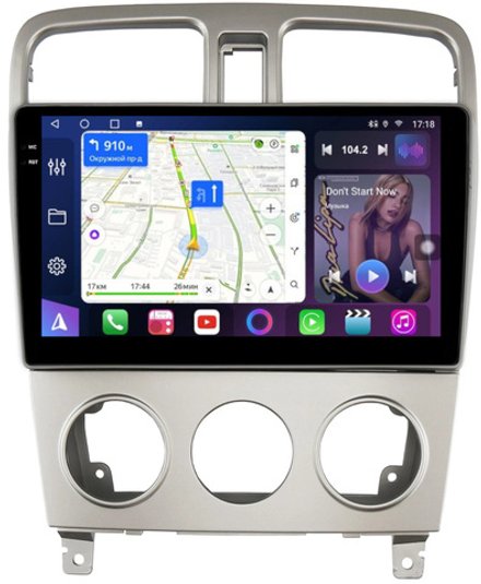 Магнитола для Subaru Forester 2 2002-2007 - FarCar 3011M монитор 9.5" QLED на Android 14, TS18, CarPlay, 4G SIM-слот