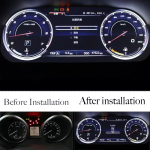 Электронная панель приборов Toyota Land Cruiser 200 2007-2015 - Kuberg NH-LCD-T01 с LCD / ЖК 12.3" экраном QLED