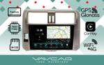 Магнитола для Toyota Land Cruiser Prado 150 2009-2013 (рамка бронза)- Vaycar VA77-0065-2K на Android 13, Быстрая, 2K QLED, CarPlay,4G SIM-слот