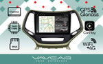 Магнитола для Jeep Cherokee 2014+ - Vaycar VA25-0608-2K на Android 13, 8-ядер, 2K QLED, ТОП процессор, CarPlay,4G SIM-слот
