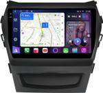 Магнитола для Hyundai Santa Fe 3 2012-2018 (климат на ШГУ) - FarCar S500-TS10 монитор 9.5" QLED на Android 14, Быстрая, CarPlay, 4G SIM-слот