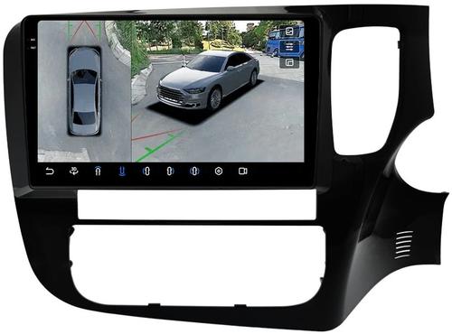 Магнитола для Mitsubishi Outlander 3 2012-2021 (правый руль) - FarCar BX9-360-7263R9 монитор 9.5" 2K QLED на Android 13, 6Гб+128Гб, CarPlay, 4G SIM-слот, 4 камеры в комплекте