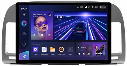 Магнитола для Toyota Camry 30 2001-2006 (рамка графитовая) - Teyes CC3-2K монитор 13" 2K QLED на Android 10, ТОП процессор, 4G SIM-слот, CarPlay