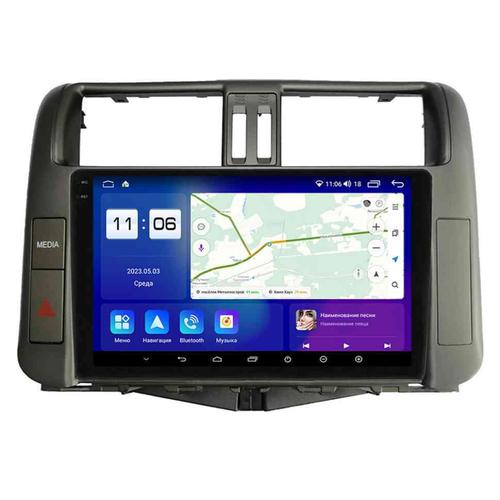 Магнитола для Toyota Land Cruiser Prado 150 2009-2013 (взамен 7" навигации) - Parafar PF065RN2K на Android 13, QLED+2K, ТОП процессор, 4Гб+32Гб, CarPlay, 4G SIM-слот