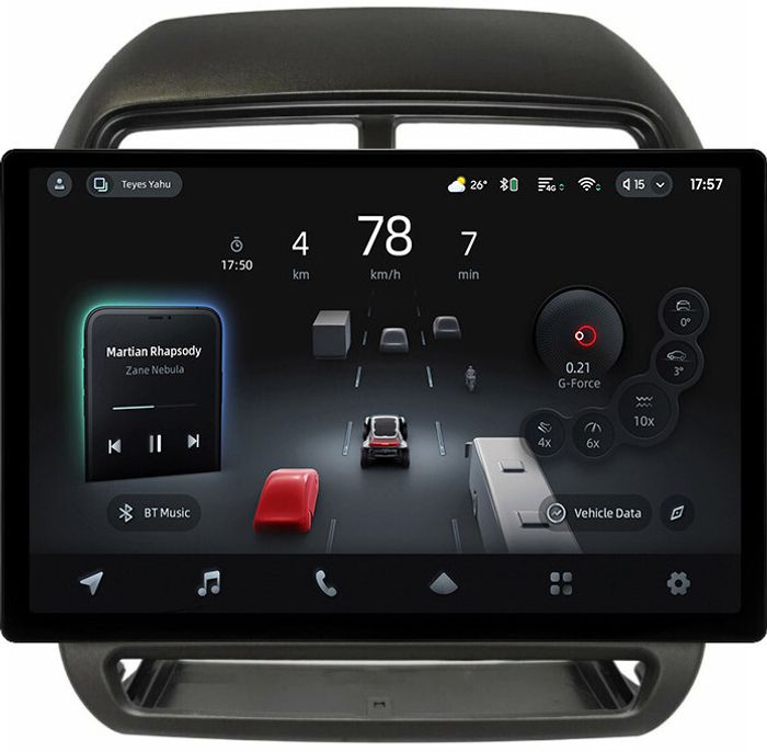 Магнитола для Mitsubishi ASX 2017+ (рамка 10) - Teyes CC4-PRO монитор 13" 2K QLED на Android 13, Быстрейшая, Snapdragon 778G, ИИ, CarPlay, DSP, 4G SIM-слот