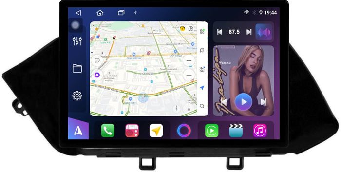 Магнитола для Hyundai Sonata DN8 2020+ - FarCar BX877 монитор 13" 2K QLED на Android 13, Быстрая, CarPlay, 4G SIM-слот
