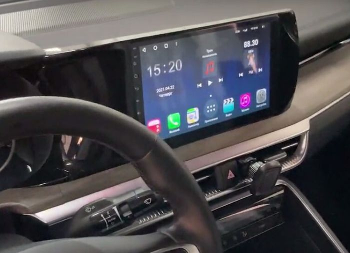 Магнитола для KIA K5 2020+ - FarCar 1002M монитор 10.36" QLED на Android 14, TS18, CarPlay, 4G SIM-слот