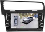 Магнитола для Volkswagen Golf 7 2012-2020 (рамка с крутилками и кнопками) - Teyes CC3-2K-360 на Android 10, Быстрая, 2K QLED, CarPlay, 4G SIM-слот, 4 камеры в комплекте